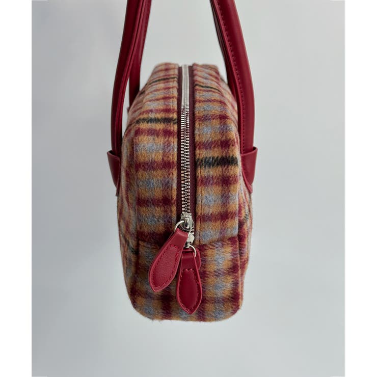 ウィンターチェック ボストンバッグ 2025 | by muni:r | 詳細画像6 