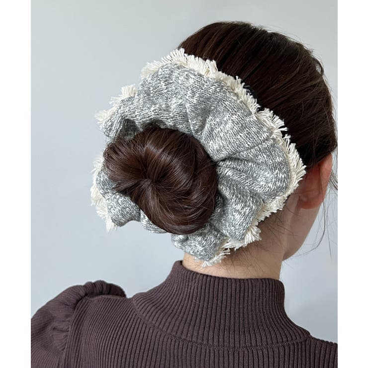 クラシックツイードフリルシュシュ/2025 AW COLLECTION | by muni:r | 詳細画像4 