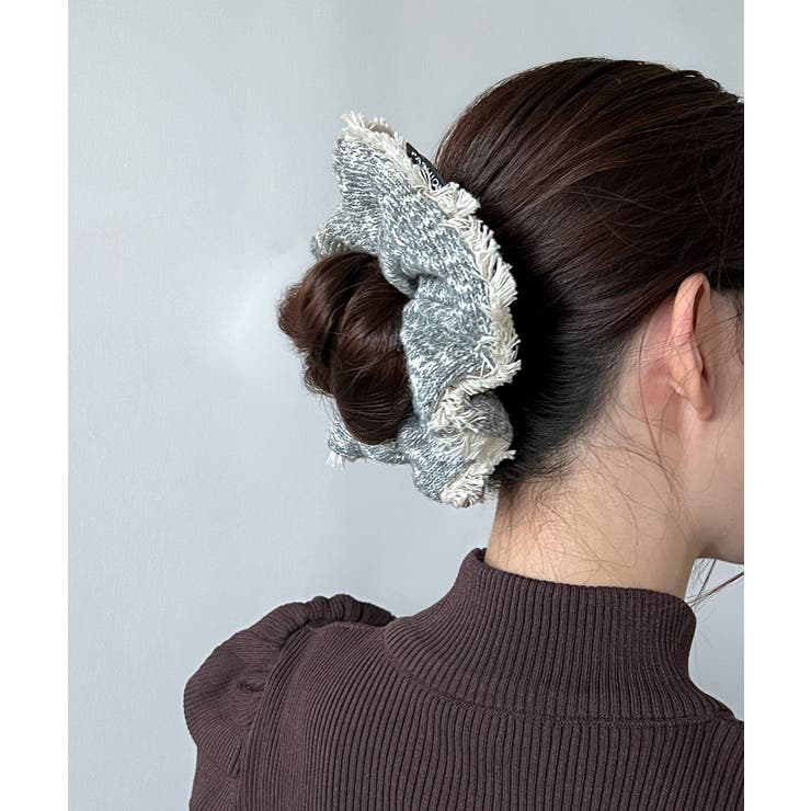 クラシックツイードフリルシュシュ/2025 AW COLLECTION | by muni:r | 詳細画像5 