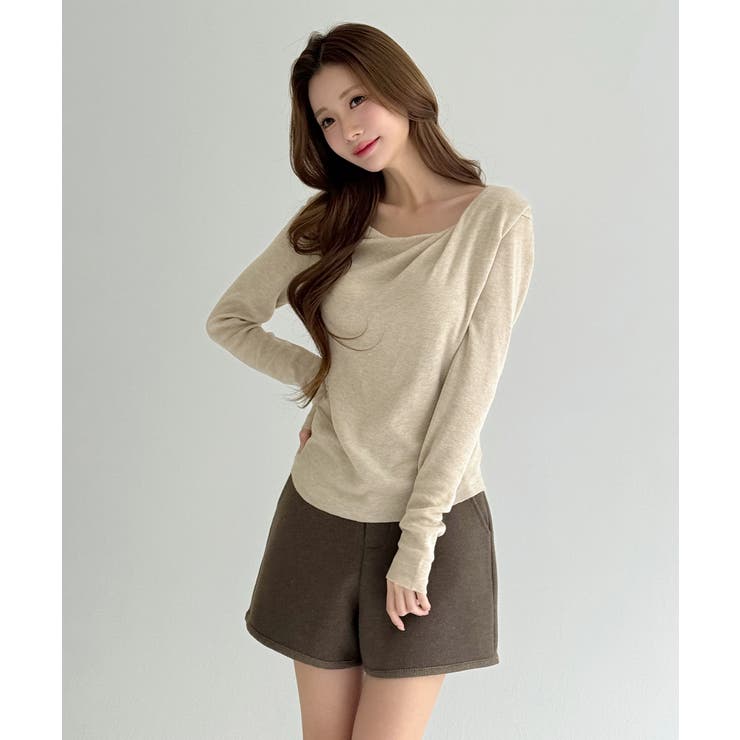 【着用動画あり 4色 2サイズ展開】クラシックウールショートパンツ | by muni:r | 詳細画像10 