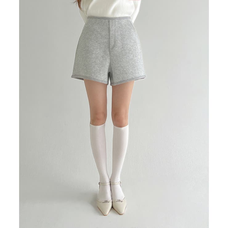 【着用動画あり 4色 2サイズ展開】クラシックウールショートパンツ | by muni:r | 詳細画像18 