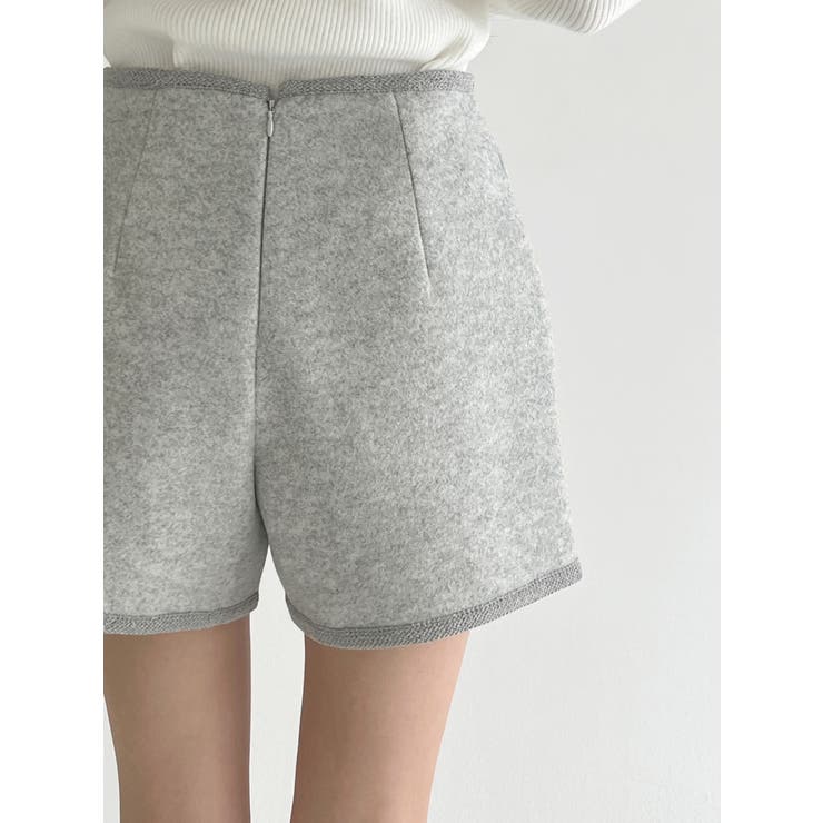 【着用動画あり 4色 2サイズ展開】クラシックウールショートパンツ | by muni:r | 詳細画像19 