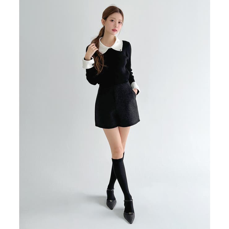 【着用動画あり 4色 2サイズ展開】クラシックウールショートパンツ | by muni:r | 詳細画像2 