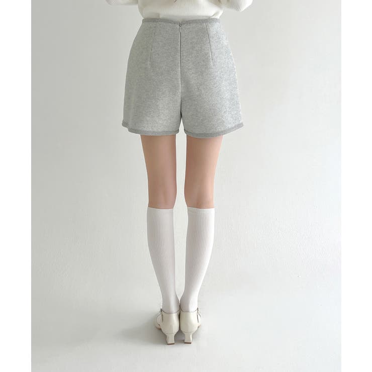 【着用動画あり 4色 2サイズ展開】クラシックウールショートパンツ | by muni:r | 詳細画像21 