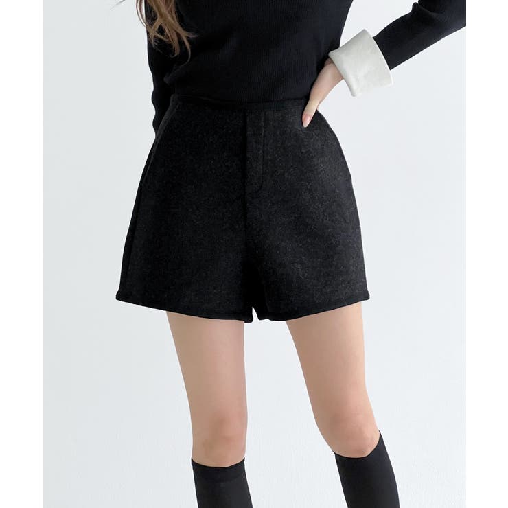 【着用動画あり 4色 2サイズ展開】クラシックウールショートパンツ | by muni:r | 詳細画像4 