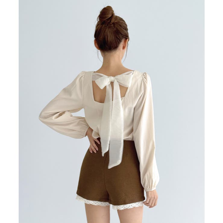 レースヘムポイントショートパンツ/2026 SS COLLECTION | by muni:r | 詳細画像12 