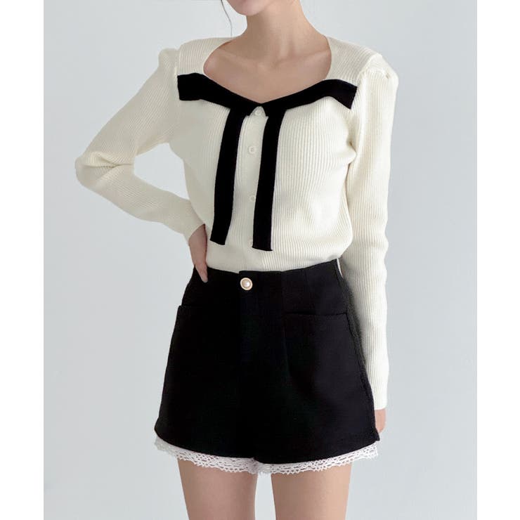 レースヘムポイントショートパンツ/2026 SS COLLECTION | by muni:r | 詳細画像21 