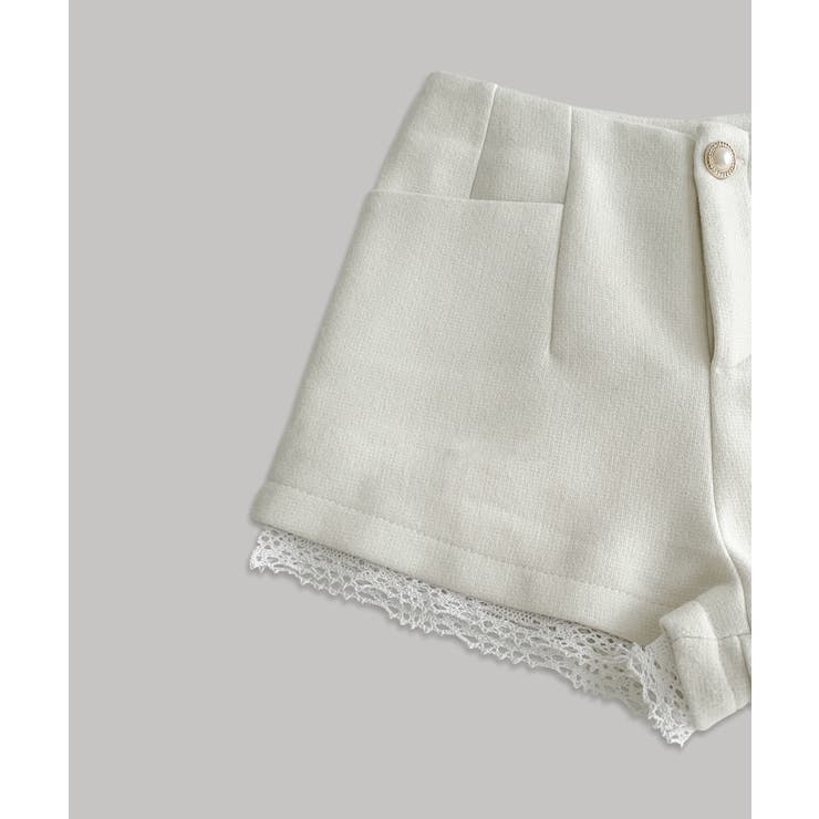 レースヘムポイントショートパンツ/2026 SS COLLECTION | by muni:r | 詳細画像24 