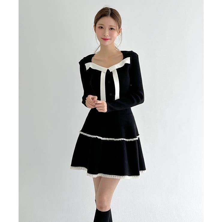 ソフトレースフレアニットスカート/2026 SS COLLECTION | by muni:r | 詳細画像15 