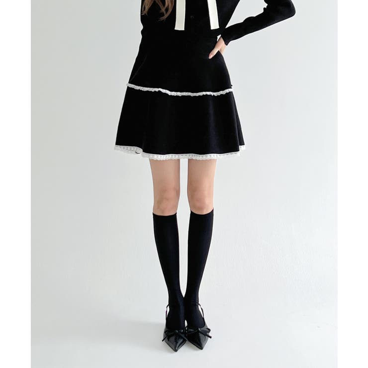 ソフトレースフレアニットスカート/2026 SS COLLECTION | by muni:r | 詳細画像17 