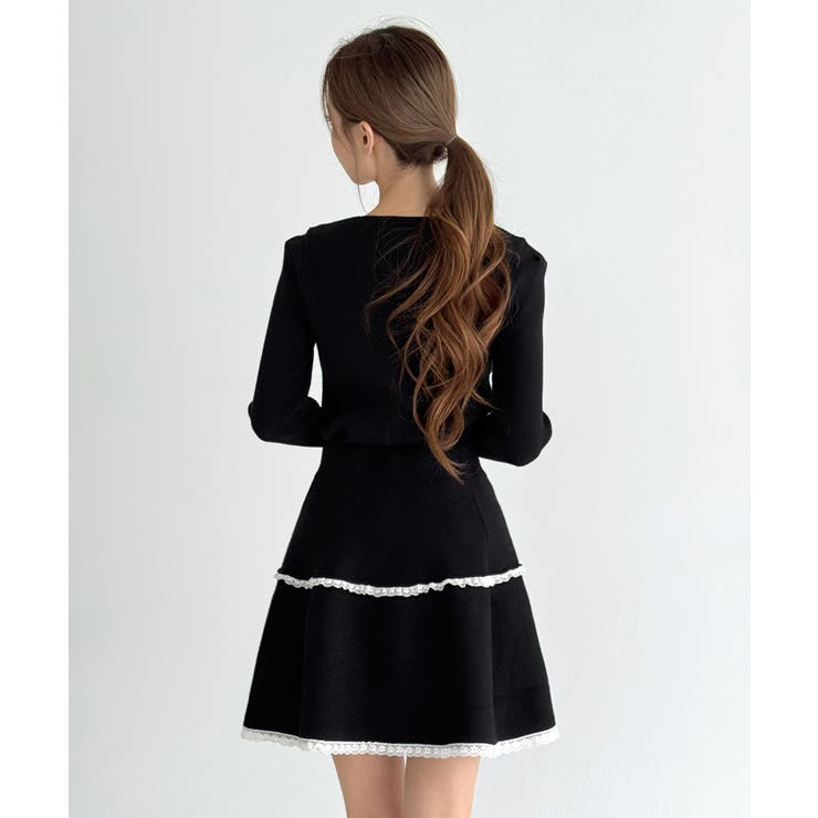 ソフトレースフレアニットスカート/2026 SS COLLECTION | by muni:r | 詳細画像18 