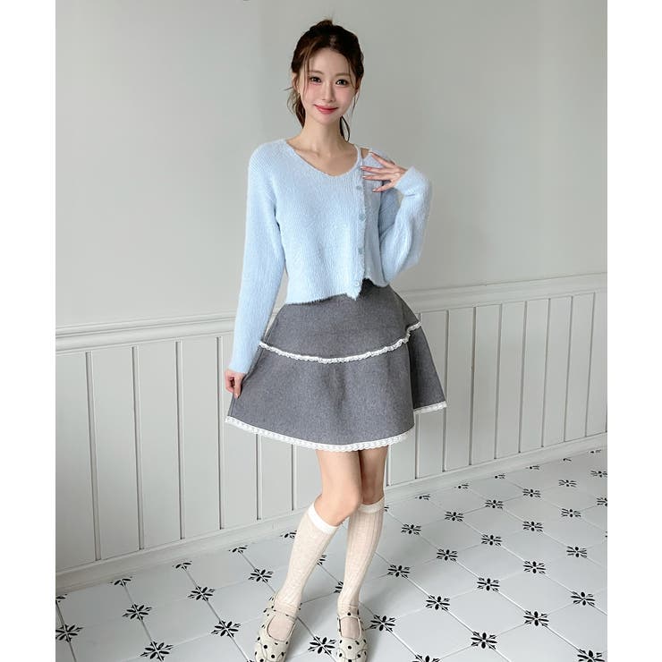 ソフトレースフレアニットスカート/2026 SS COLLECTION | by muni:r | 詳細画像22 