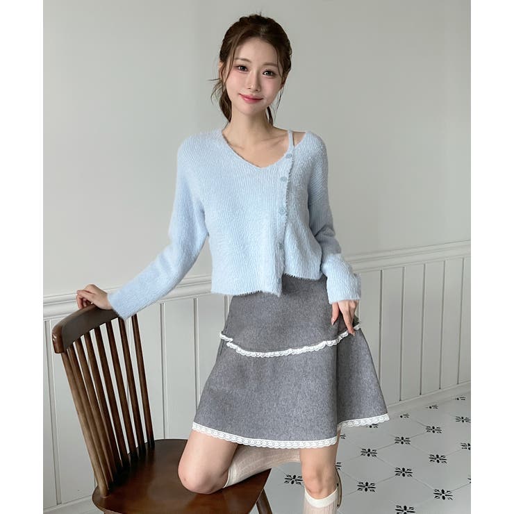 ソフトレースフレアニットスカート/2026 SS COLLECTION | by muni:r | 詳細画像24 