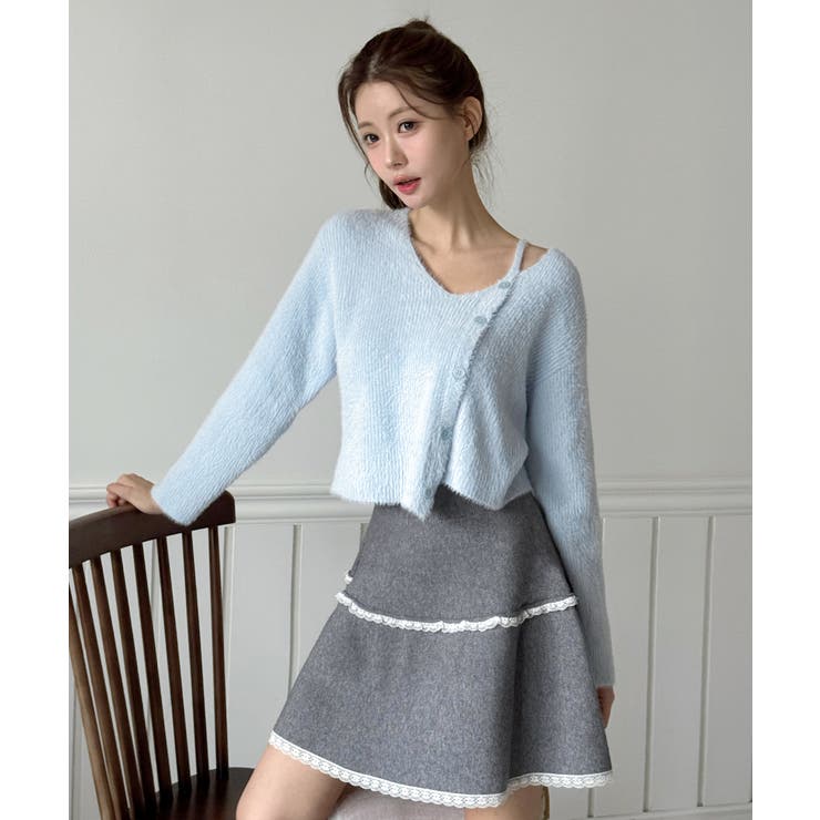 ソフトレースフレアニットスカート/2026 SS COLLECTION | by muni:r | 詳細画像25 