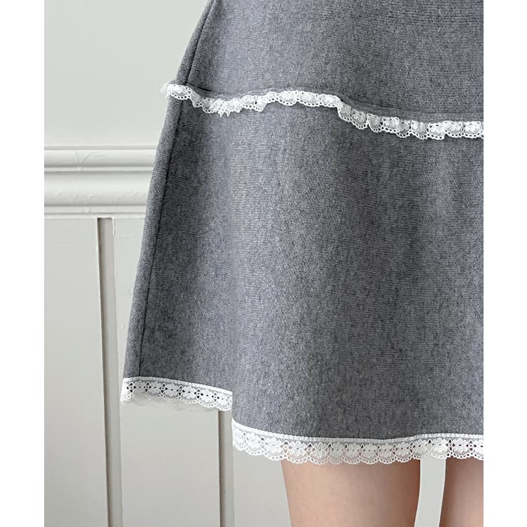 ソフトレースフレアニットスカート/2026 SS COLLECTION | by muni:r | 詳細画像28 