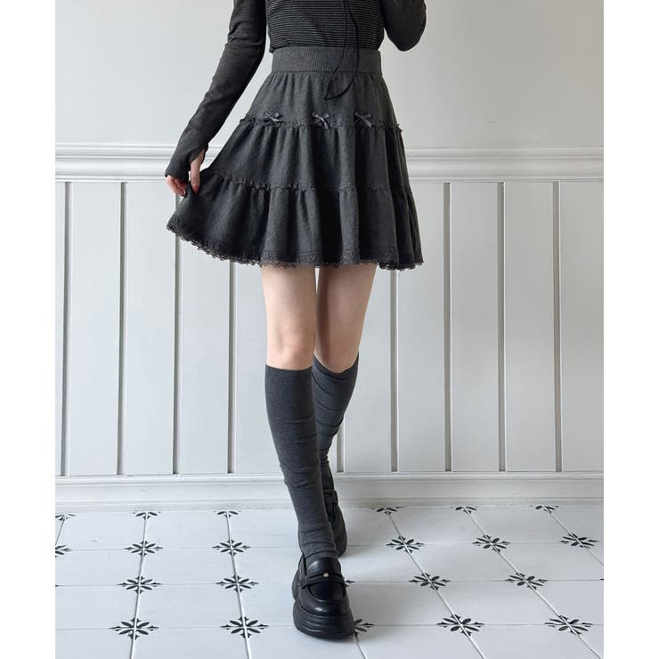 ダブルレースリボンティアードスカート/2026 SS COLLECTION | by muni:r | 詳細画像18 