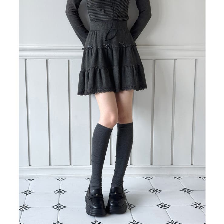 ダブルレースリボンティアードスカート/2026 SS COLLECTION | by muni:r | 詳細画像20 