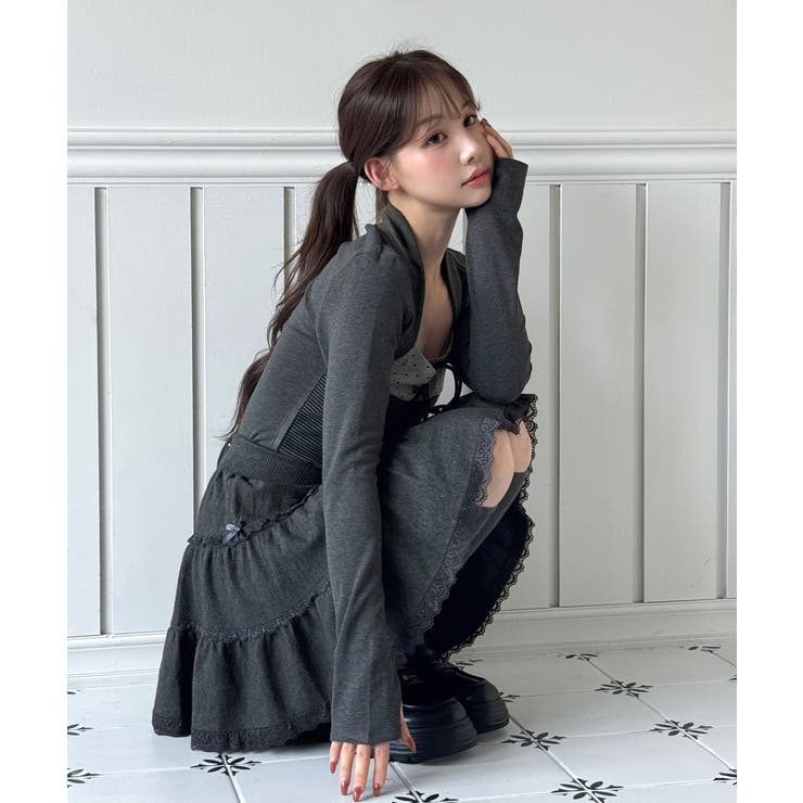 ダブルレースリボンティアードスカート/2026 SS COLLECTION | by muni:r | 詳細画像22 