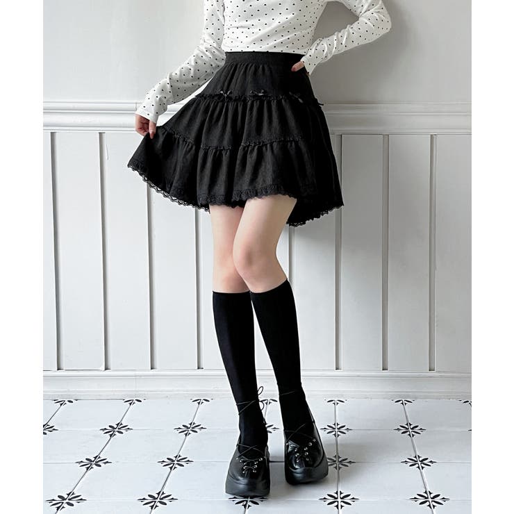 ダブルレースリボンティアードスカート/2026 SS COLLECTION | by muni:r | 詳細画像23 