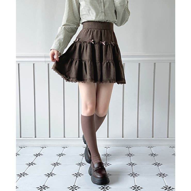 ダブルレースリボンティアードスカート/2026 SS COLLECTION | by muni:r | 詳細画像8 