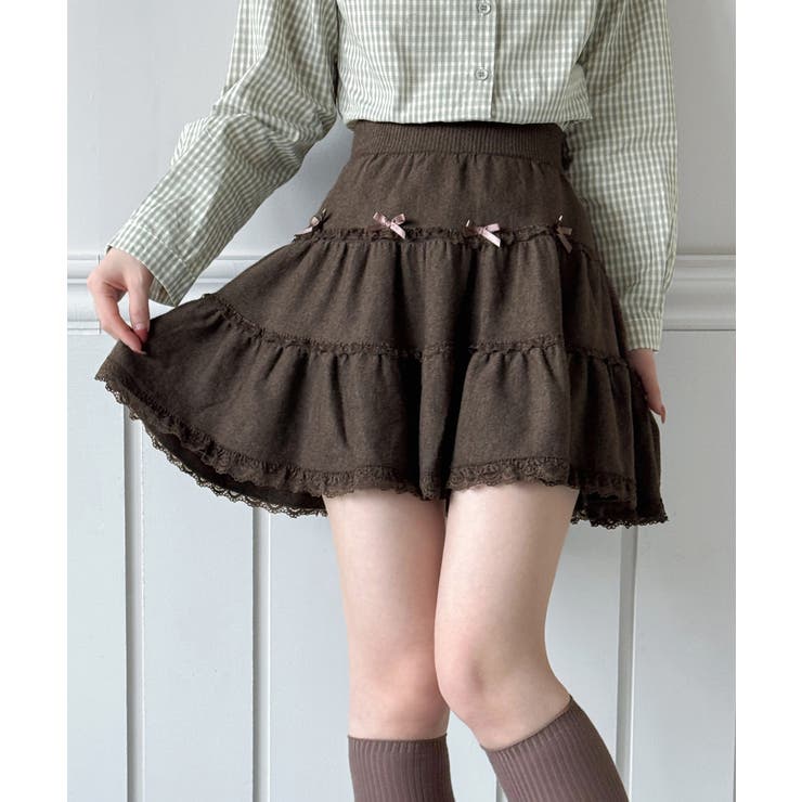 ダブルレースリボンティアードスカート/2026 SS COLLECTION | by muni:r | 詳細画像9 