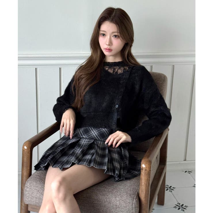 【着用動画あり 3色 2サイズ展開】クラシックチェックプリーツミニスカート | by muni:r | 詳細画像7 