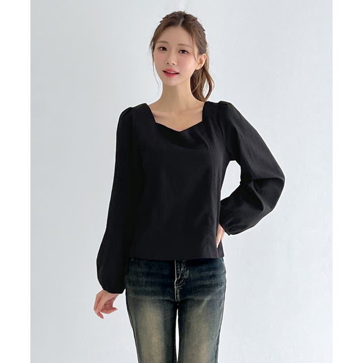 バックリボンストラップ ブラウス/2026 SS COLLECTION | by muni:r | 詳細画像12 