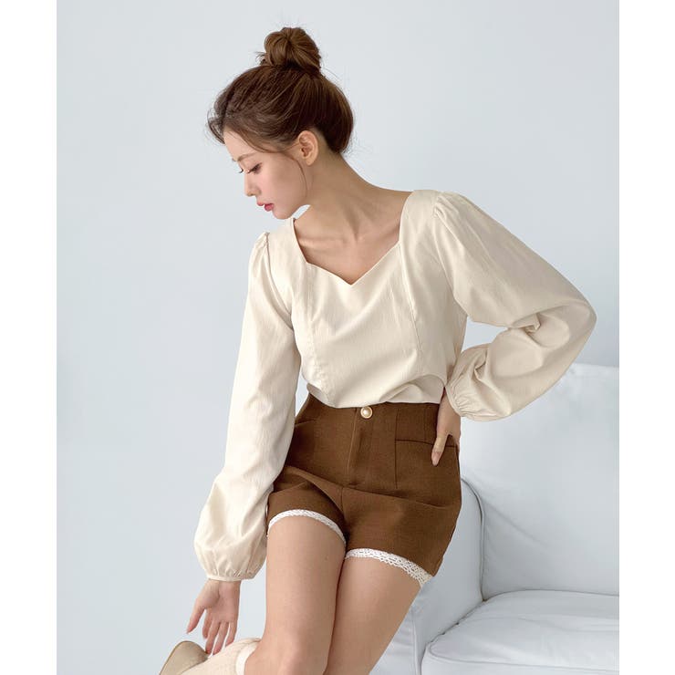 バックリボンストラップ ブラウス/2026 SS COLLECTION | by muni:r | 詳細画像2 