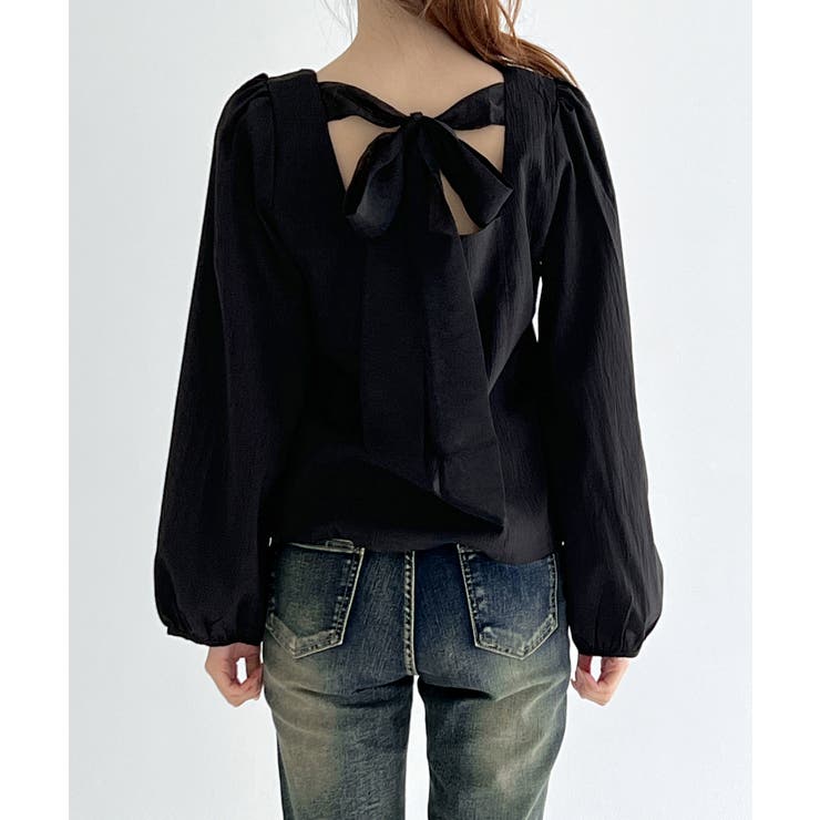 バックリボンストラップ ブラウス/2026 SS COLLECTION | by muni:r | 詳細画像22 