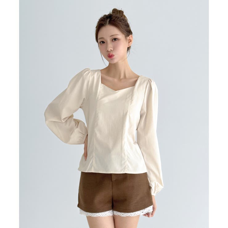 バックリボンストラップ ブラウス/2026 SS COLLECTION | by muni:r | 詳細画像8 