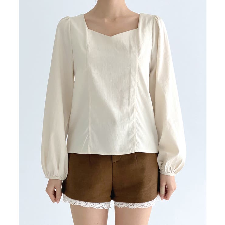 バックリボンストラップ ブラウス/2026 SS COLLECTION | by muni:r | 詳細画像9 