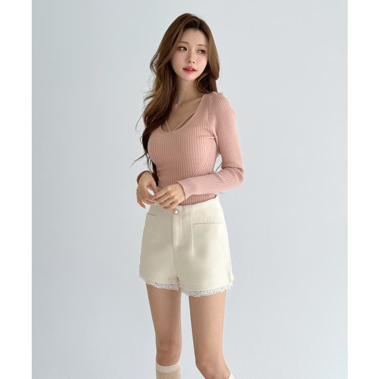 クロスストラップ リブニット/2026 SS COLLECTION | by muni:r | 詳細画像11 