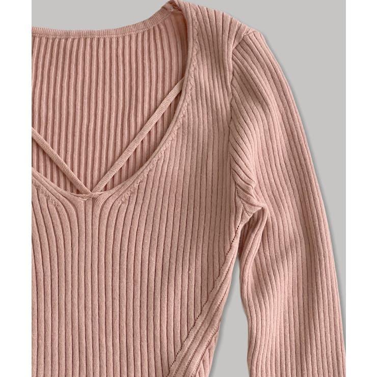 クロスストラップ リブニット/2026 SS COLLECTION | by muni:r | 詳細画像13 