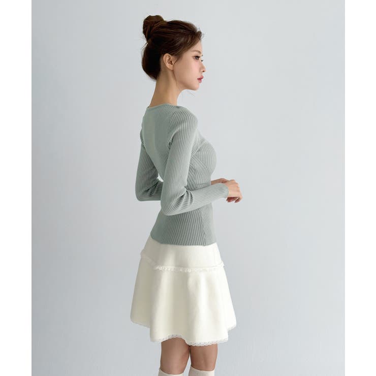 クロスストラップ リブニット/2026 SS COLLECTION | by muni:r | 詳細画像20 