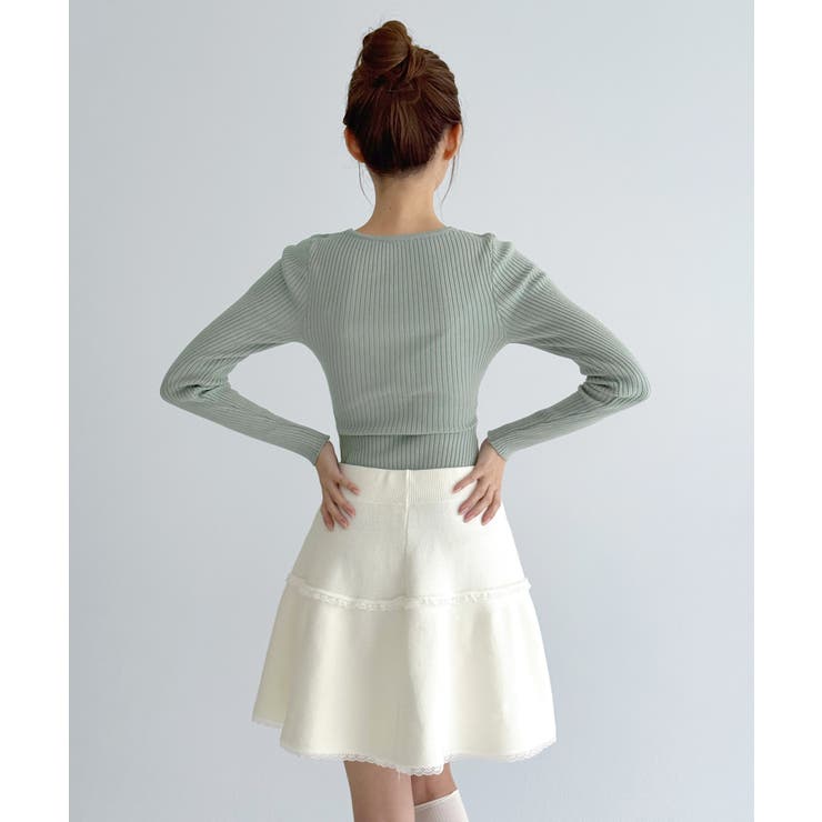 クロスストラップ リブニット/2026 SS COLLECTION | by muni:r | 詳細画像21 