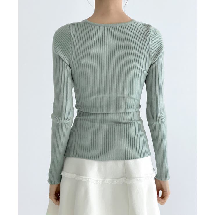 クロスストラップ リブニット/2026 SS COLLECTION | by muni:r | 詳細画像24 