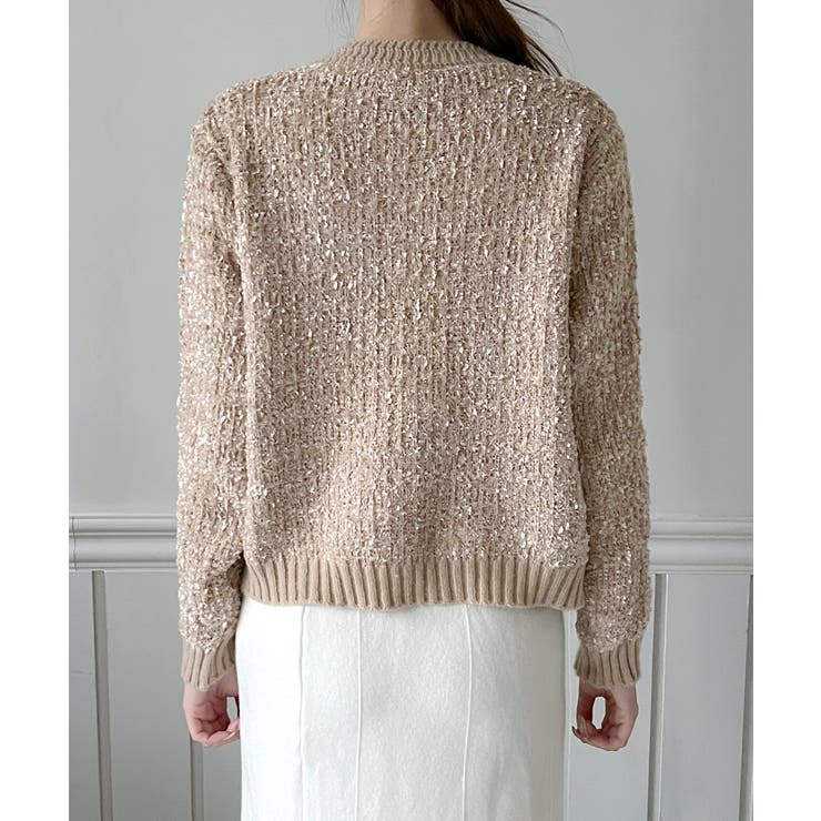 【着用動画あり 4色展開】フラワーボタンツイードニットカーディガン 2026 | by muni:r | 詳細画像32 