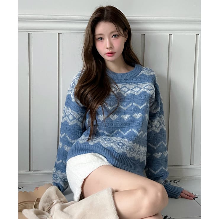 ノルディックニットセーター/2026 SS COLLECTION | by muni:r | 詳細画像1 