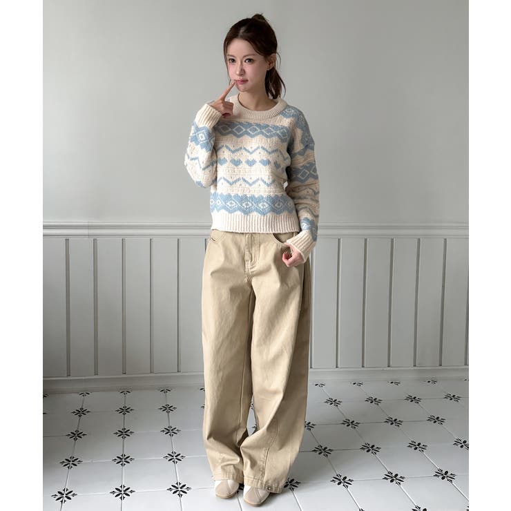 ノルディックニットセーター/2026 SS COLLECTION | by muni:r | 詳細画像17 