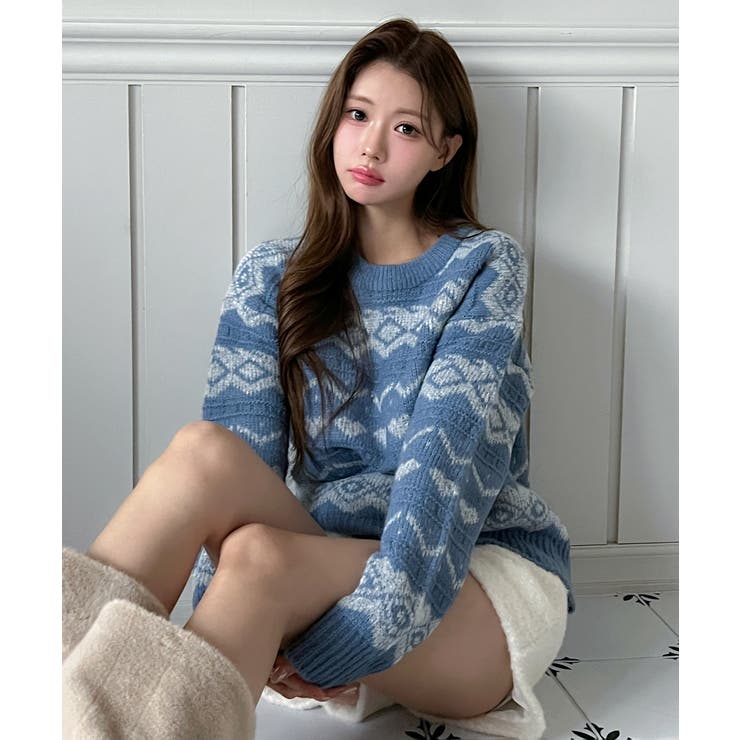 ノルディックニットセーター/2026 SS COLLECTION | by muni:r | 詳細画像2 