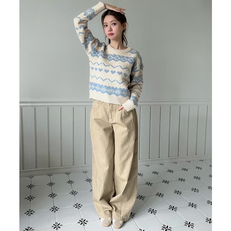 ノルディックニットセーター/2026 SS COLLECTION | by muni:r | 詳細画像20 