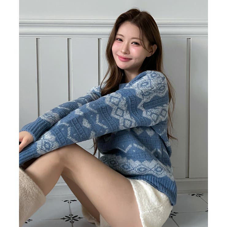 ノルディックニットセーター/2026 SS COLLECTION | by muni:r | 詳細画像3 