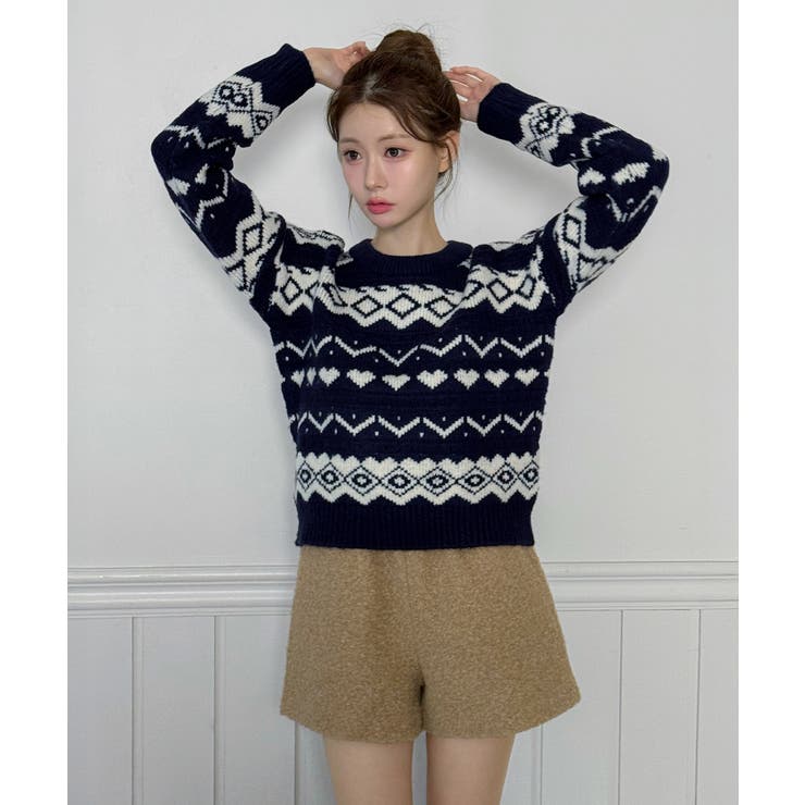 ノルディックニットセーター/2026 SS COLLECTION | by muni:r | 詳細画像9 