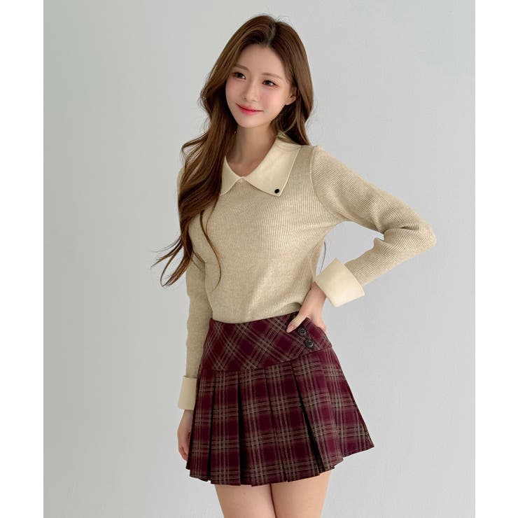 クラシックカラーブロックカラーニット/2026 SS COLLECTION | by muni:r | 詳細画像10 