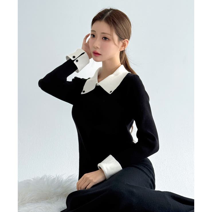 クラシックカラーブロックカラーニット/2026 SS COLLECTION | by muni:r | 詳細画像17 