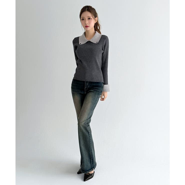 クラシックカラーブロックカラーニット/2026 SS COLLECTION | by muni:r | 詳細画像22 