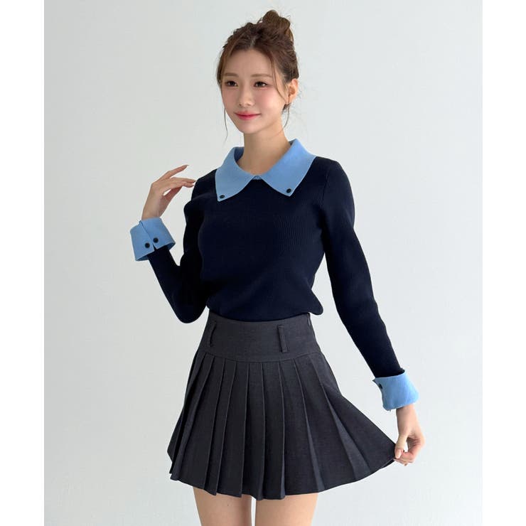 クラシックカラーブロックカラーニット/2026 SS COLLECTION | by muni:r | 詳細画像31 