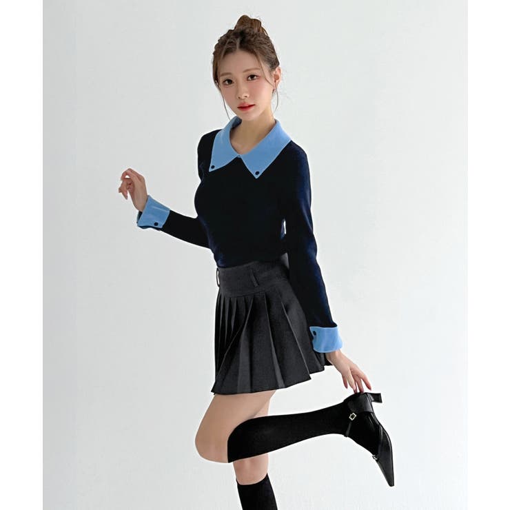 クラシックカラーブロックカラーニット/2026 SS COLLECTION | by muni:r | 詳細画像33 