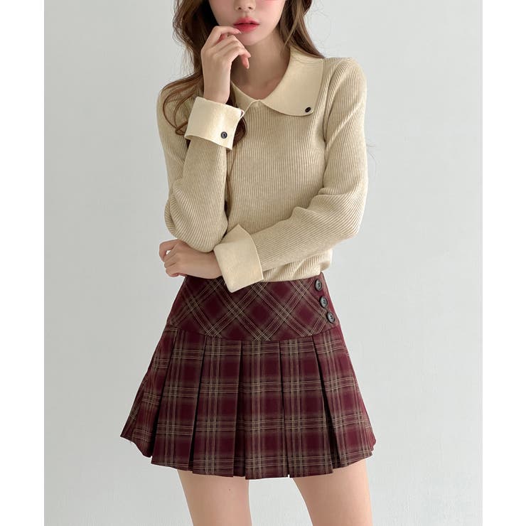 クラシックカラーブロックカラーニット/2026 SS COLLECTION | by muni:r | 詳細画像9 