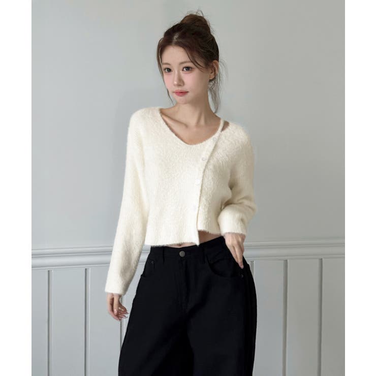 【着用動画あり 4色展開】ソフトファーテクスチャーニット 2026 | by muni:r | 詳細画像1 